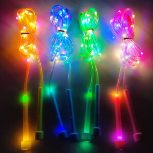 LED Light Up Fitness Jump Rope - Adjustable Length & Light